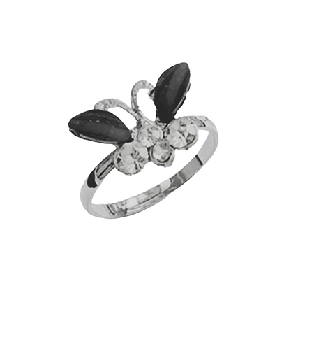 Black Butterfly Children's Ring