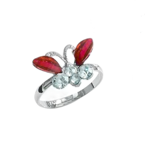 Red Butterfly Children's Ring