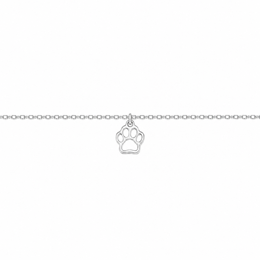 Paw Print of Love Anklet - The Pet Drop