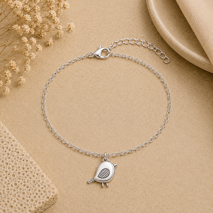 Silver Robin Bracelet - The Pet Drop