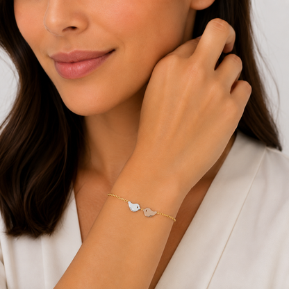 Two Little Robin's Bracelet - The Pet Drop