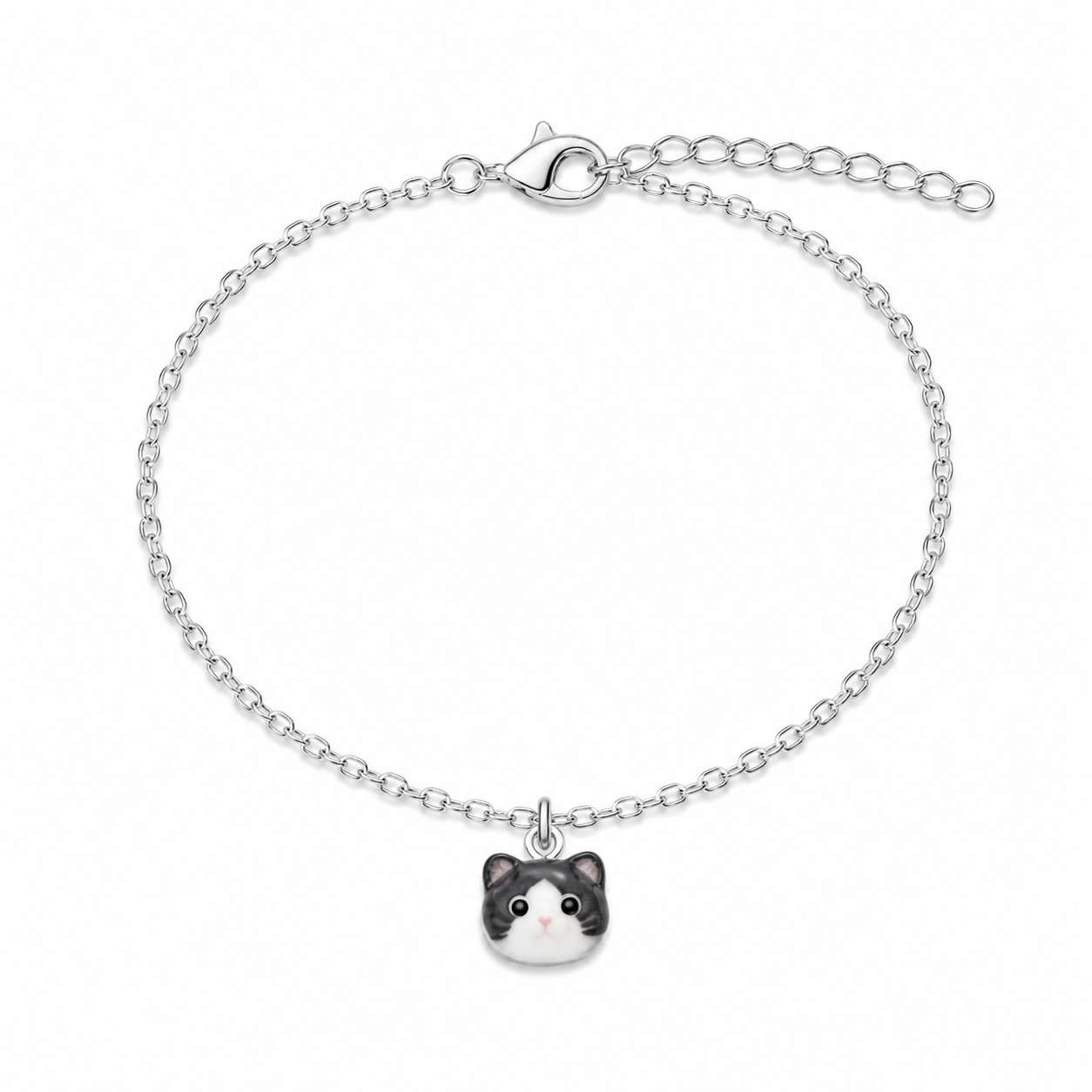 Black and White Cat Bracelet - The Pet Drop