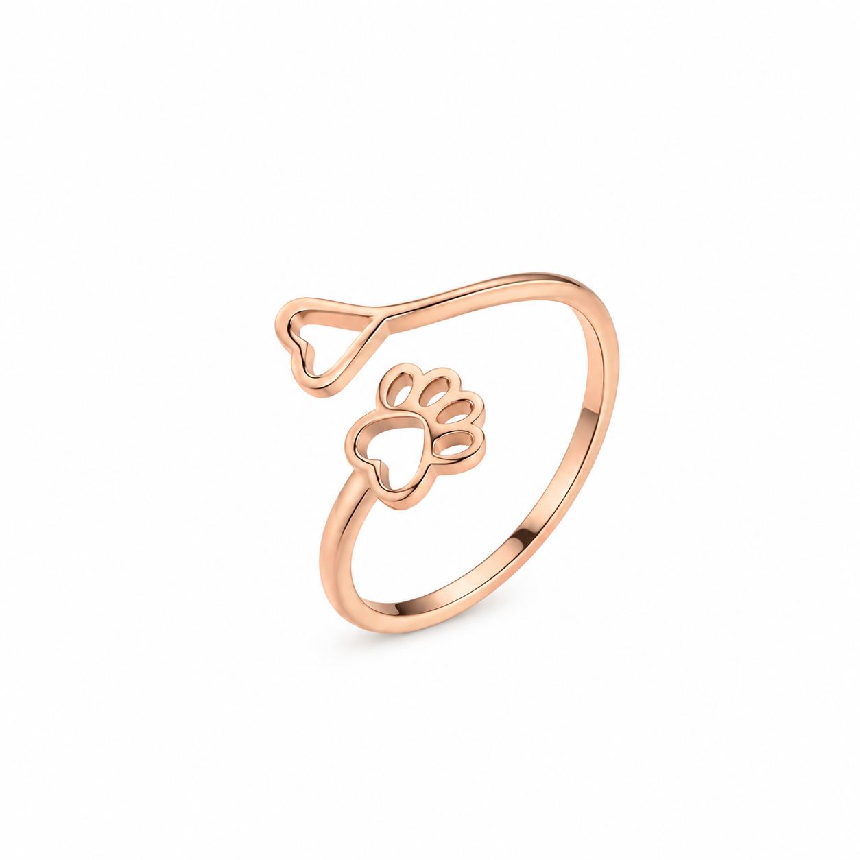 Golden Paws of Love Ring - The Pet Drop
