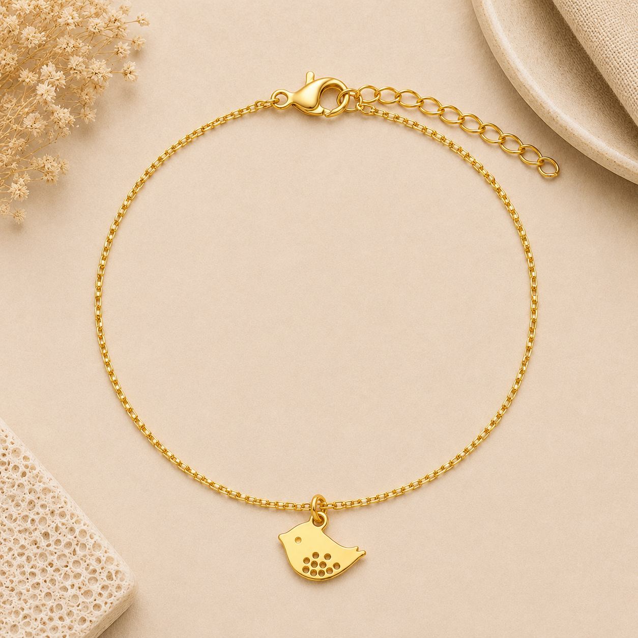 Golden Robin's Song Bracelet - The Pet Drop