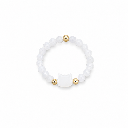 White Cat Ring - The Pet Drop