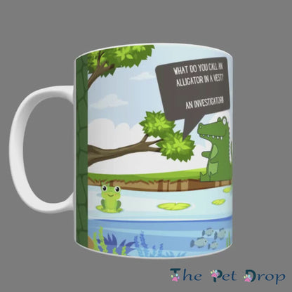 Alligator Crack-a-Joke Mug
