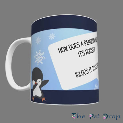 Penguin Crack-a-Joke Mug