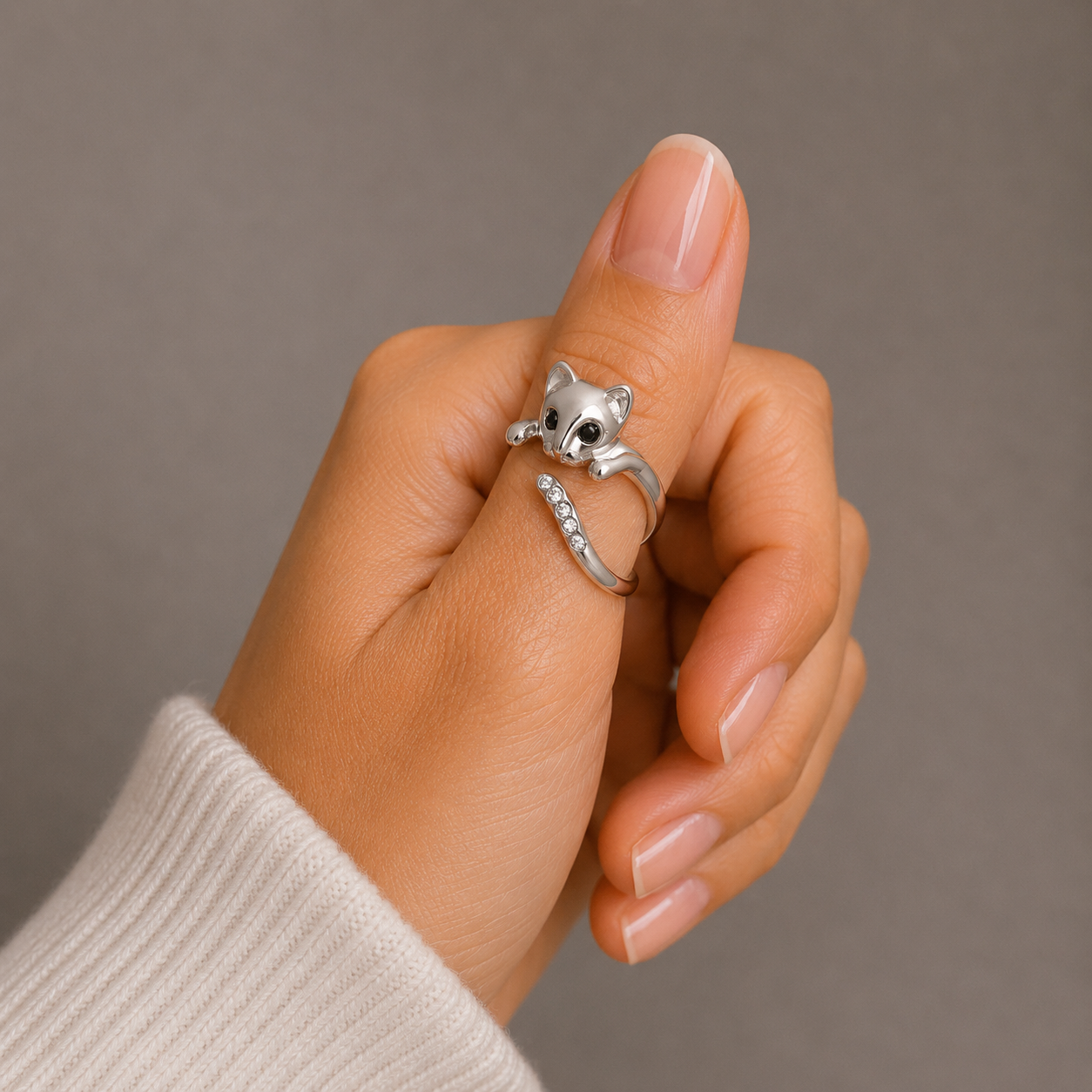 Crystal Kitty Ring - The Pet Drop