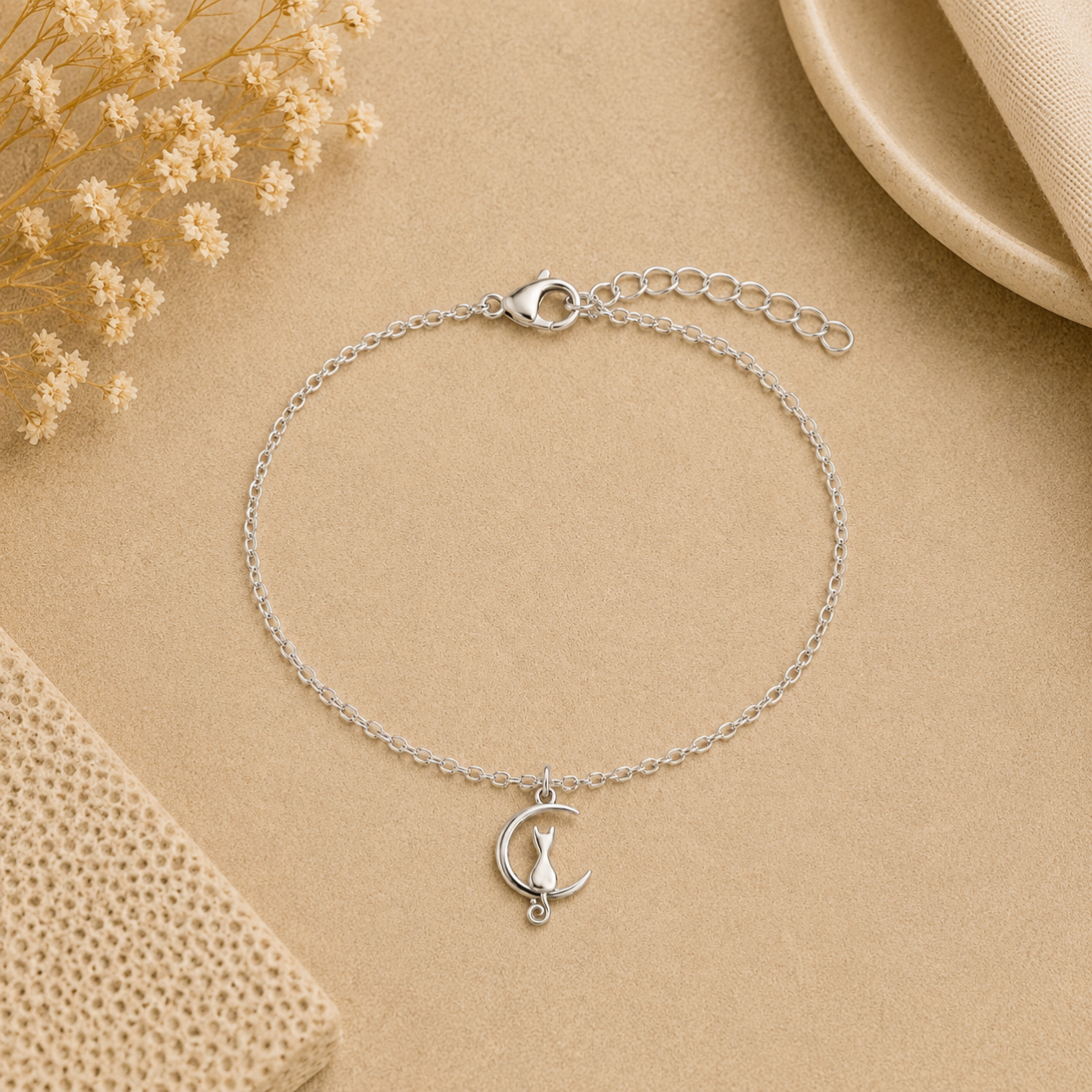 Kitten In The Moon Bracelet - The Pet Drop