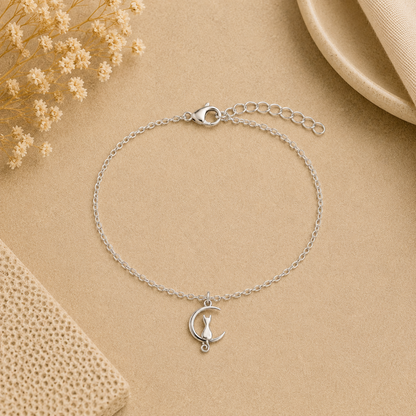 Kitten In The Moon Bracelet - The Pet Drop