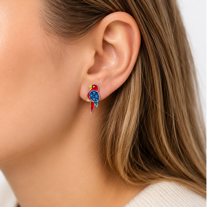 Colourful Parrot Earrings