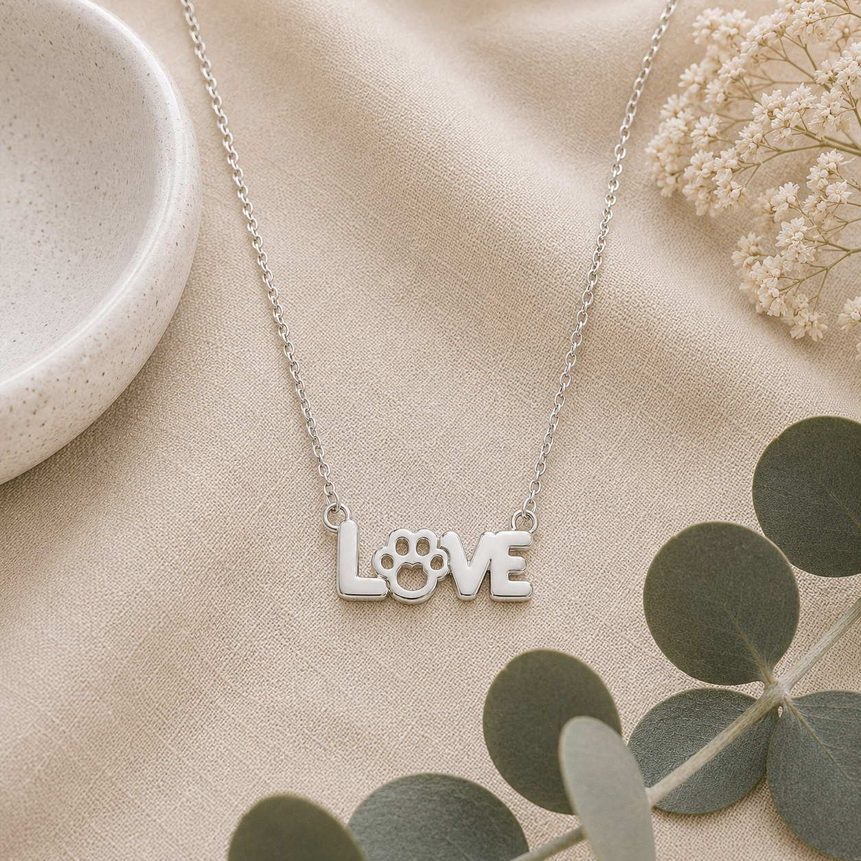Paws in Love Necklace - The Pet Drop