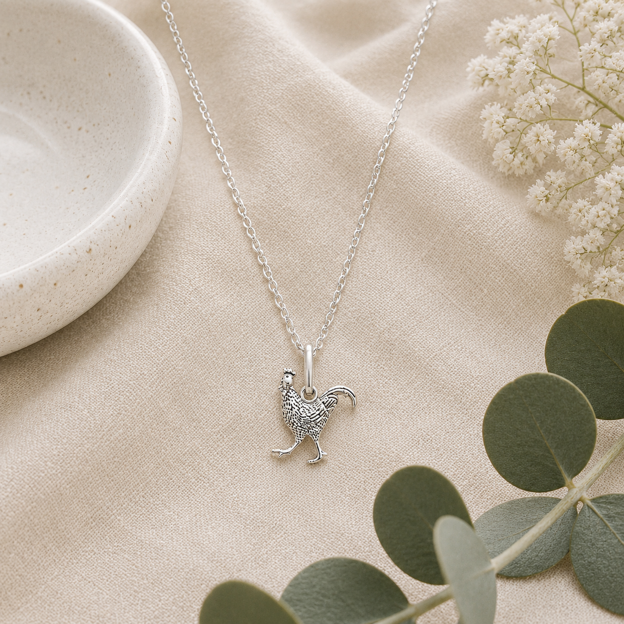 Rooster Necklace - The Pet Drop