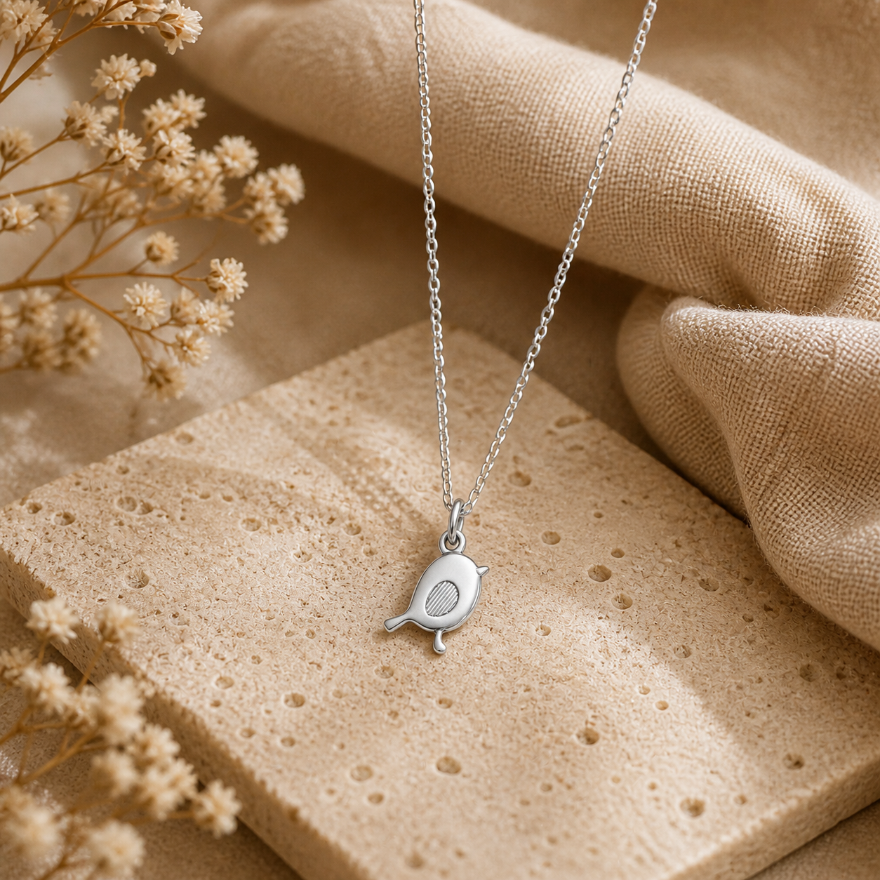 Silver Robin Necklace - The Pet Drop