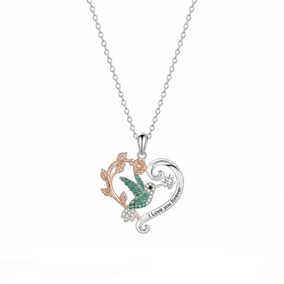 Crystal Hummingbird Necklace - The Pet Drop