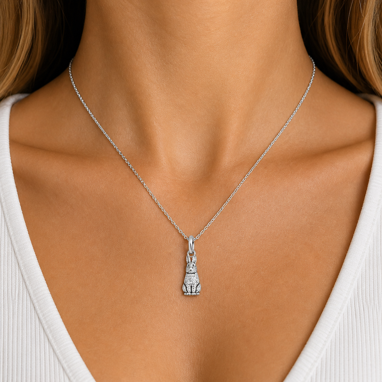 Rabbit Necklace - The Pet Drop