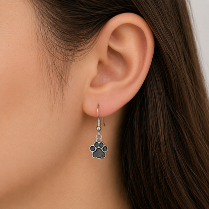 Striped Paws Earrings - The Pet Drop