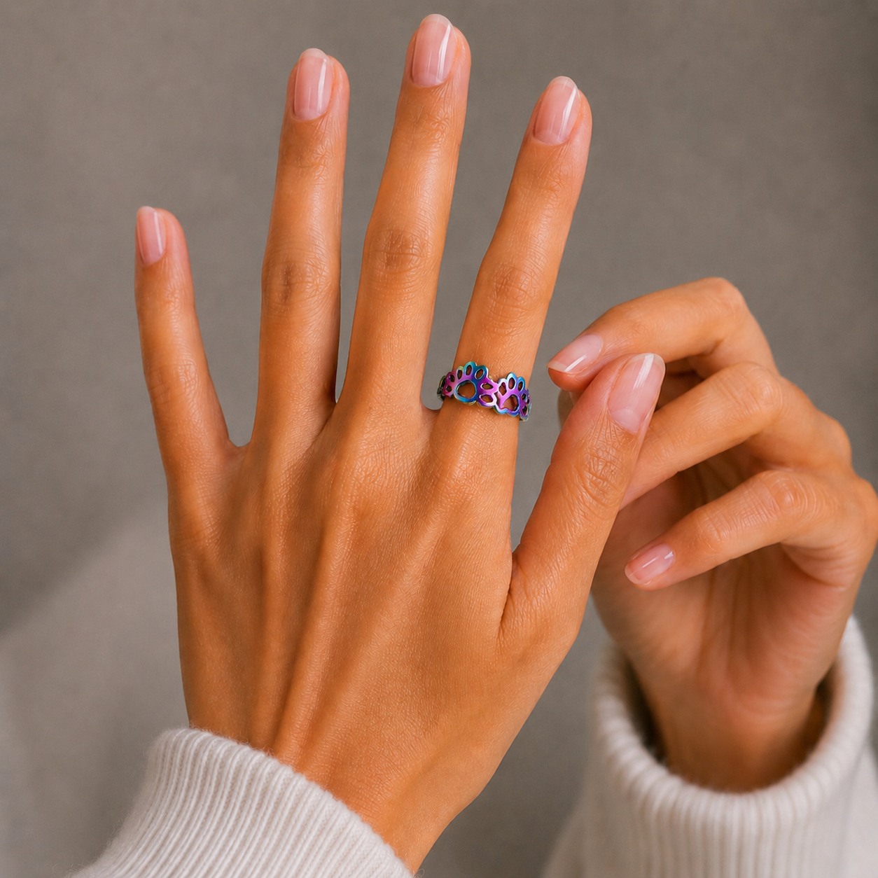 Colourful Little Paws Ring - The Pet Drop
