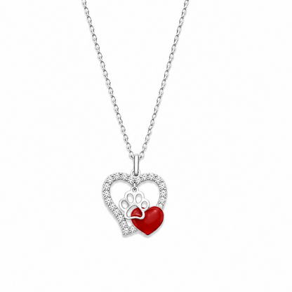 Crystal Paw Necklace - The Pet Drop