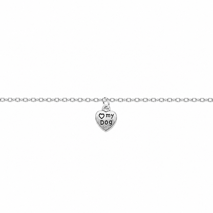 I Love my Dog Anklet - The Pet Drop