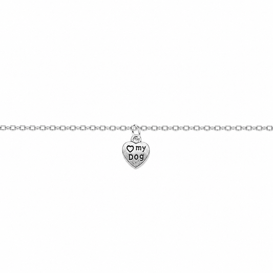 I Love my Dog Anklet - The Pet Drop