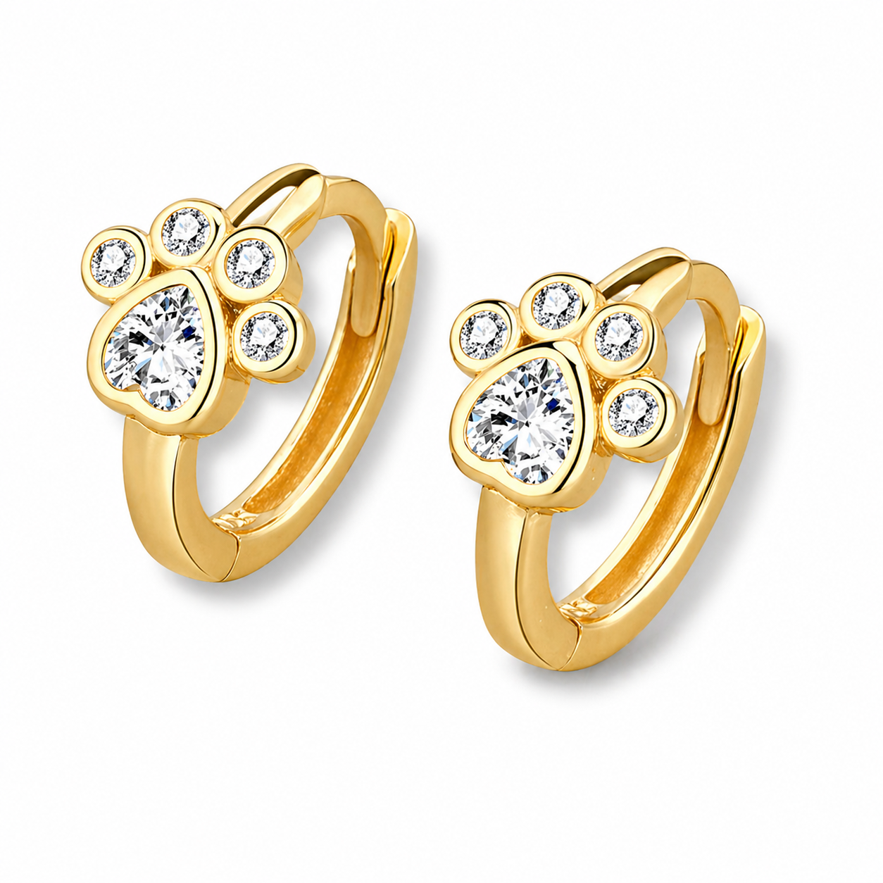 Paws of Joy Earrings (Gold Edition) - The Pet Drop