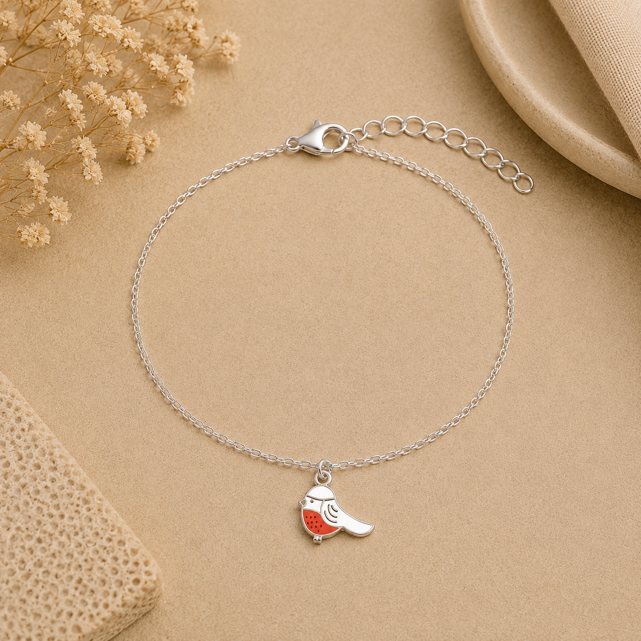 Christmas Robin Anklet - The Pet Drop
