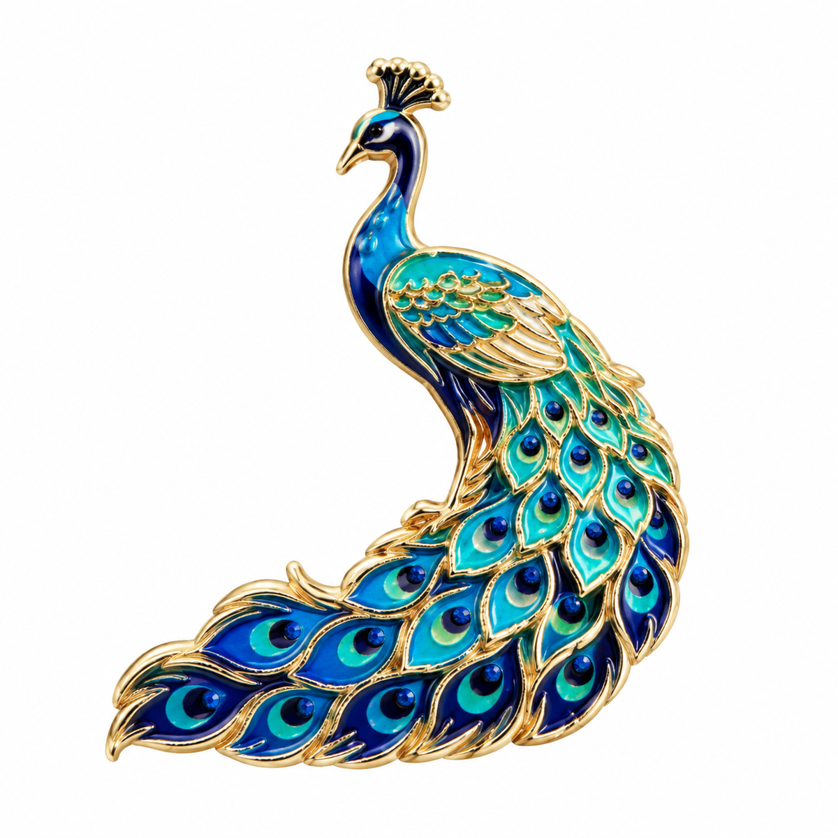Pretty Peacock Badge