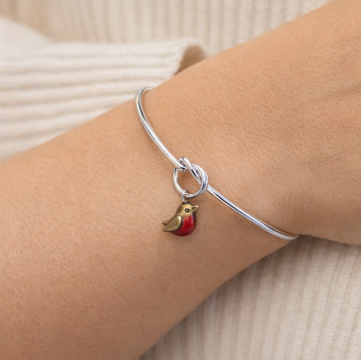 Forever Robin Ember Bangle (Red Breast Very Limited Edition) - The Pet Drop