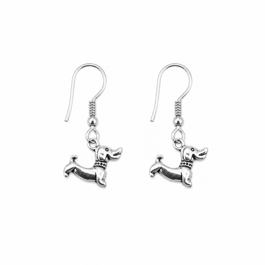 Dachshund Drop Earrings - The Pet Drop