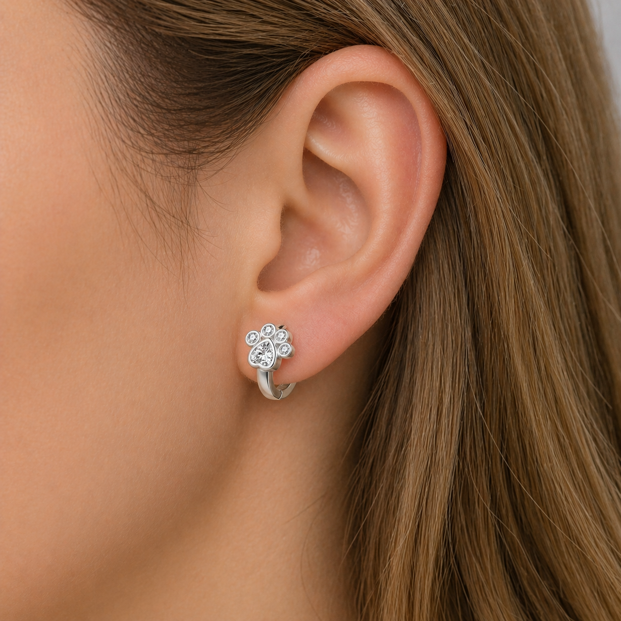 Paws of Joy Earrings (Silver Edition) - The Pet Drop