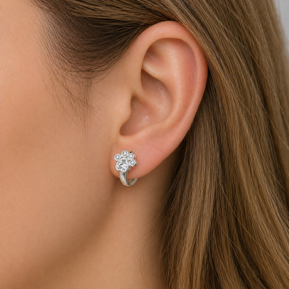 Paws of Joy Earrings (Silver Edition) - The Pet Drop