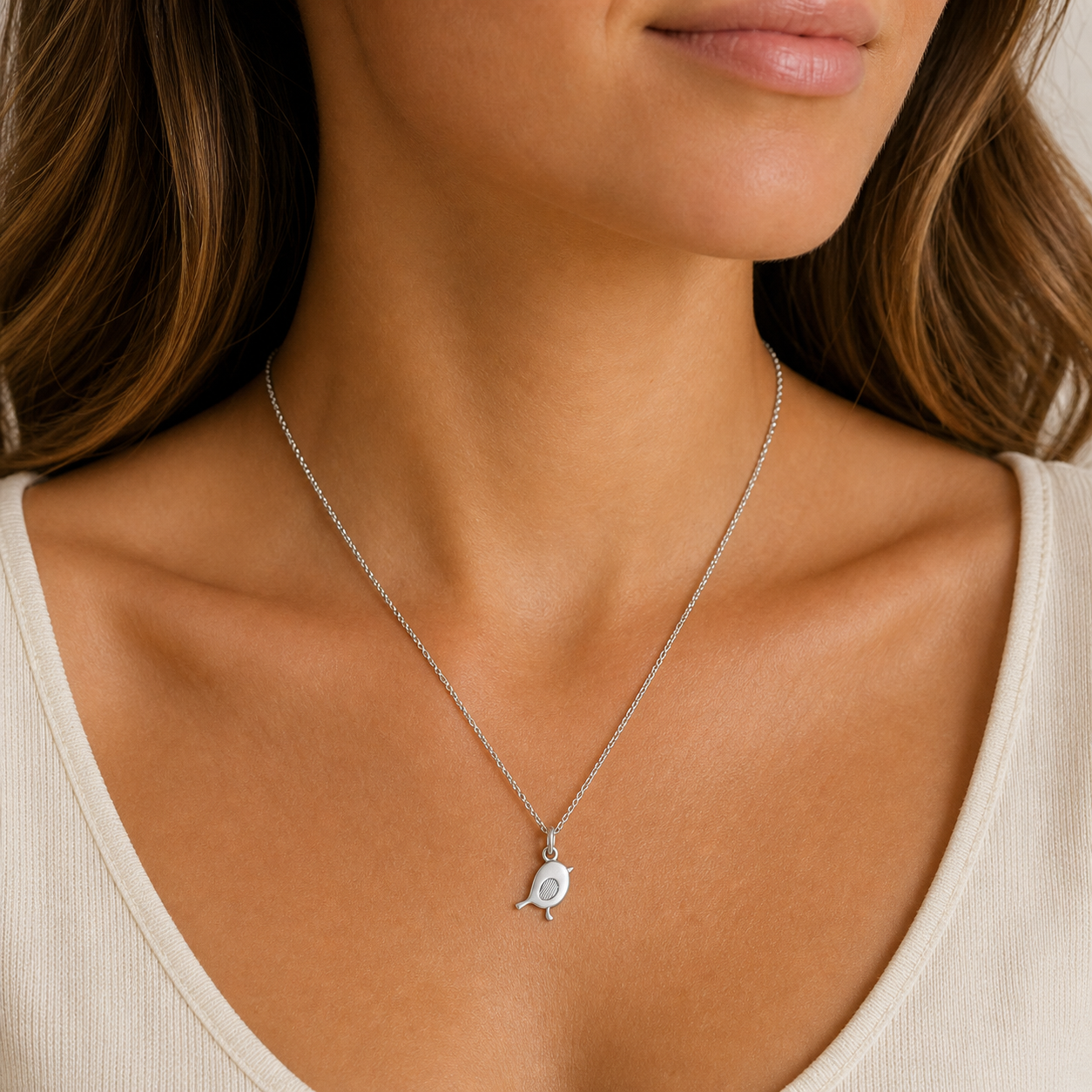 Silver Robin Necklace - The Pet Drop