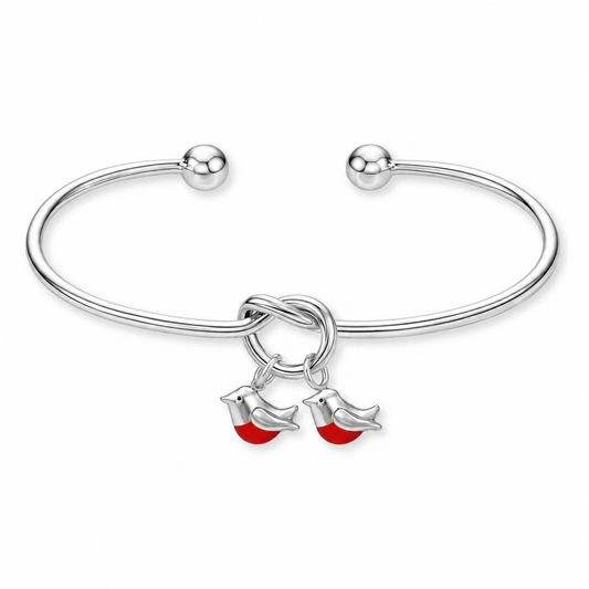 Forever Double Robin Bangle