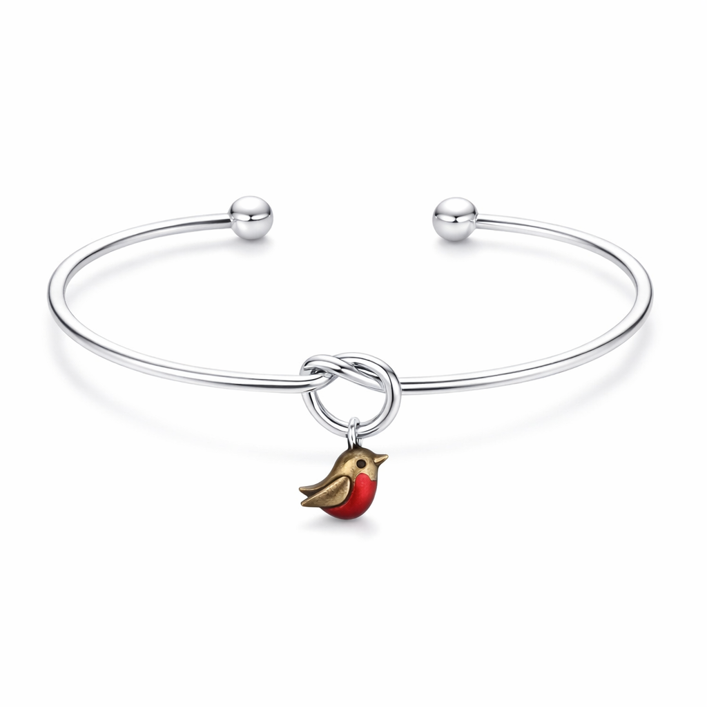 Forever Robin Ember Bangle (Red Breast Very Limited Edition) - The Pet Drop