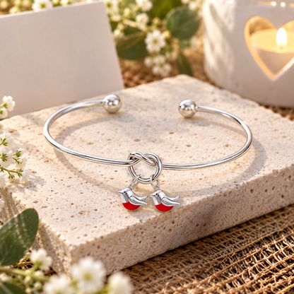 Forever Double Robin Bangle