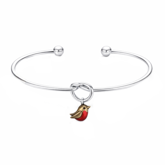 Red Breast Robin Bangle (Very Limited Edition) - The Pet Drop