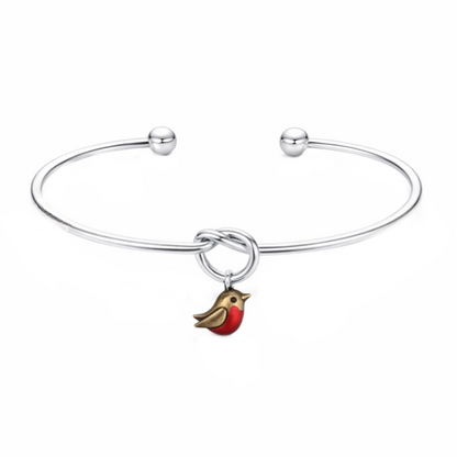 Red Breast Robin Bangle (Very Limited Edition) - The Pet Drop