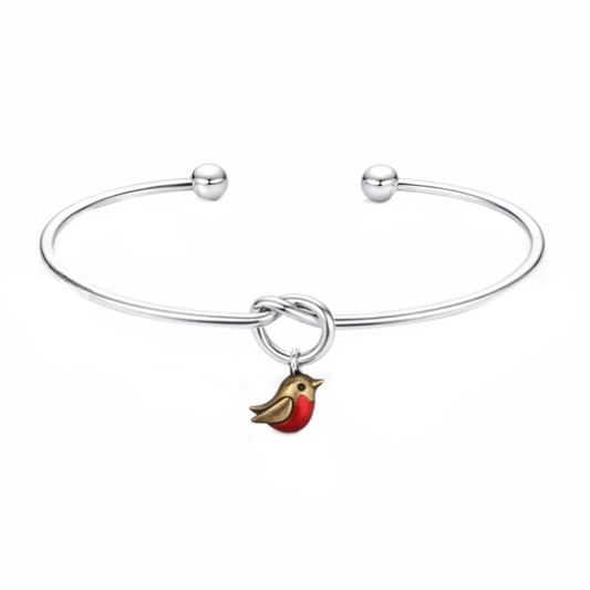 Red Breast Robin Bangle (Very Limited Edition) - The Pet Drop