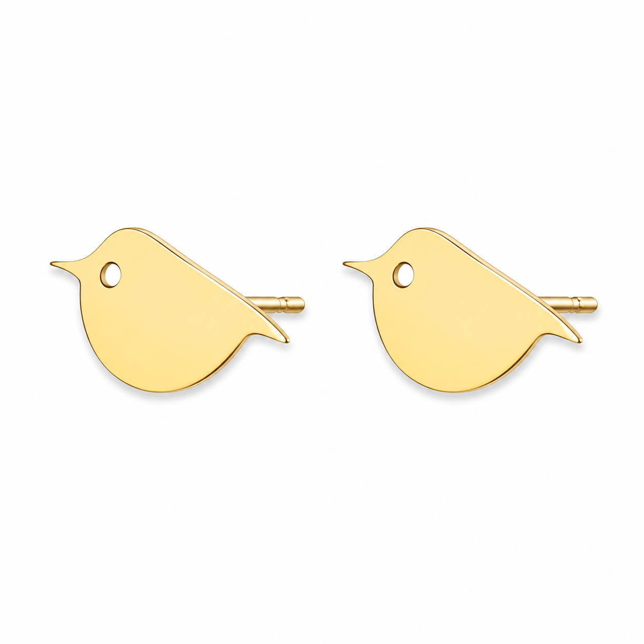 Golden Robin Earrings - The Pet Drop