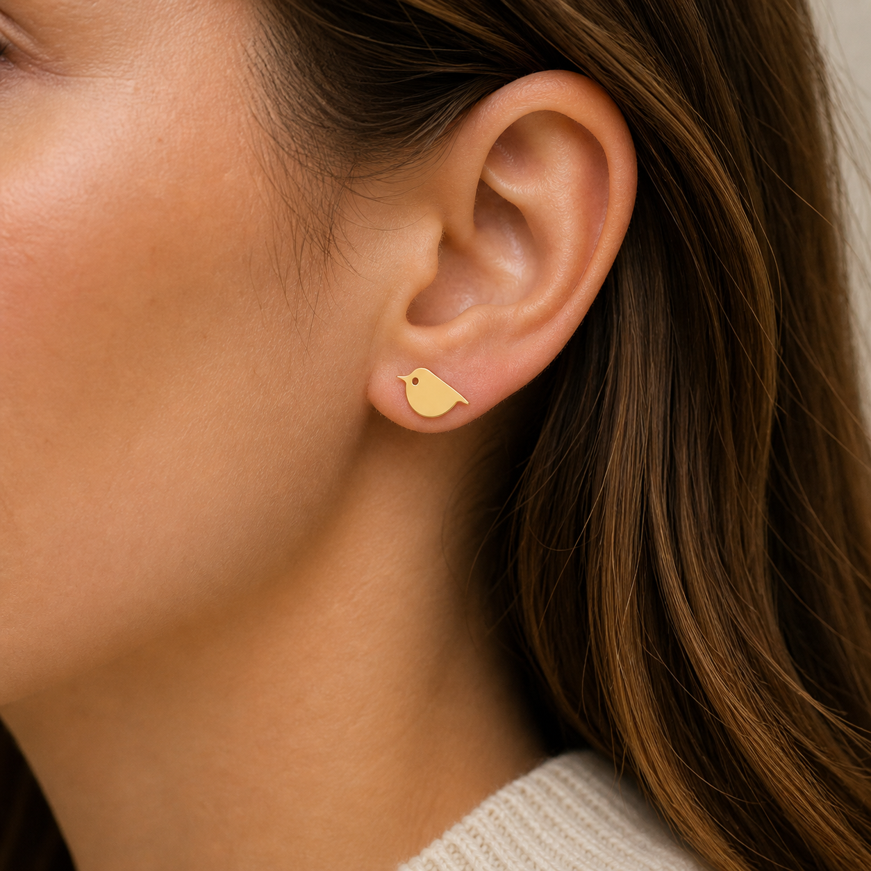 Golden Robin Earrings - The Pet Drop