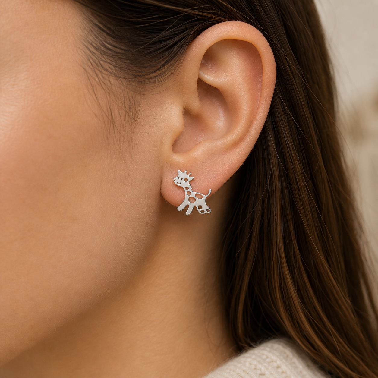 Happy Giraffe Earrings - The Pet Drop