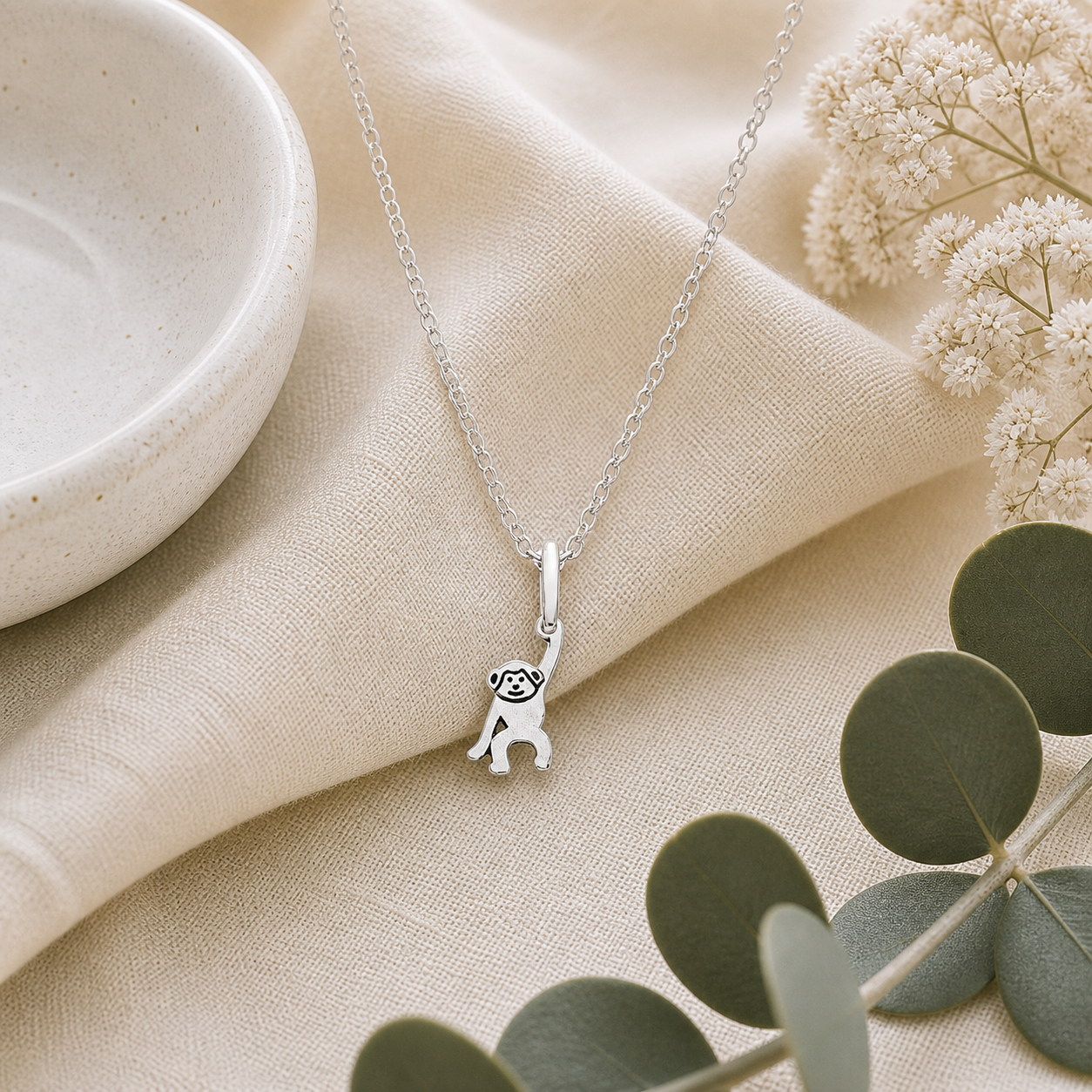 Swinging Monkey Necklace - The Pet Drop