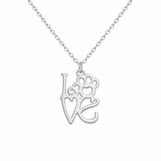 Paws for Love Necklace - The Pet Drop
