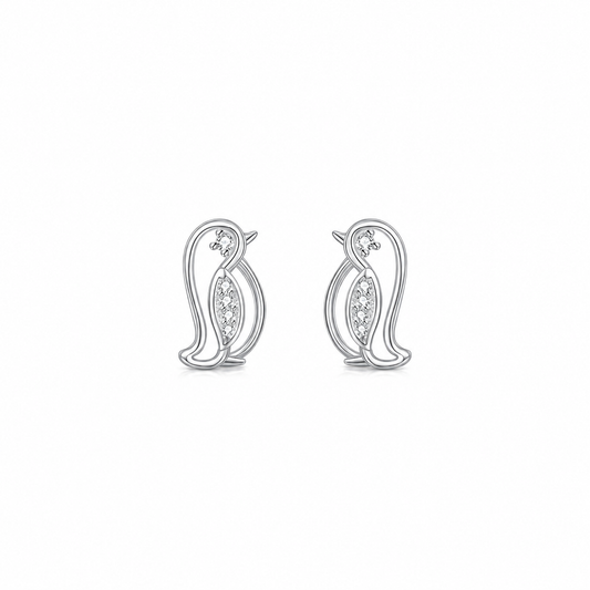 Crystal Penguin Earrings - The Pet Drop