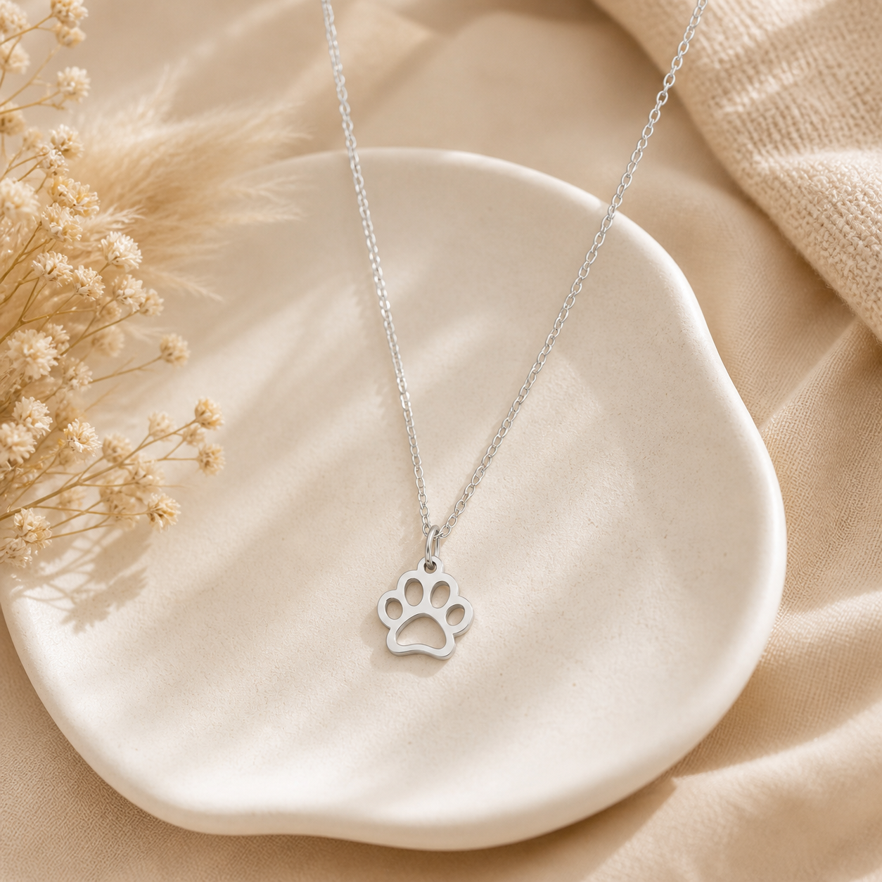 Paw Print of Love Necklace - The Pet Drop