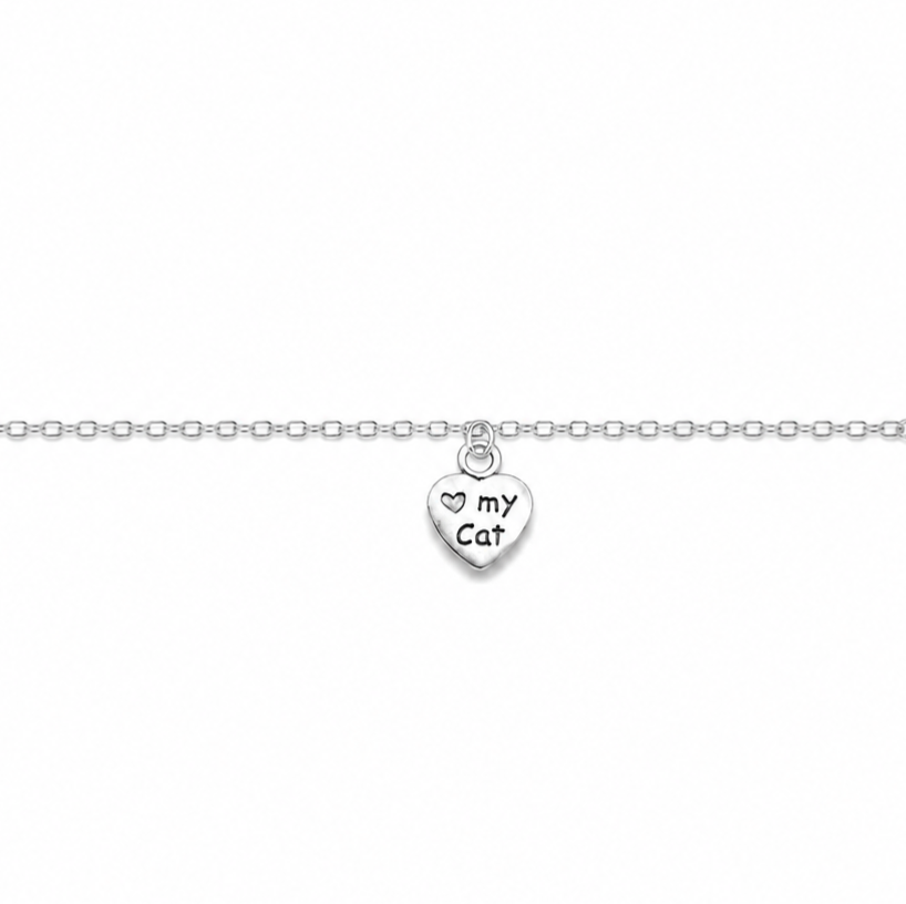 I Love my Cat Anklet - The Pet Drop