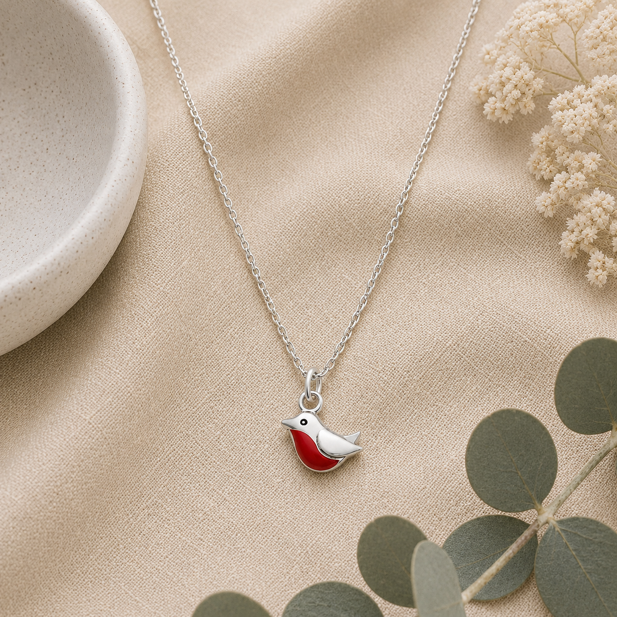 Forever Robin Red Breast Necklace - The Pet Drop