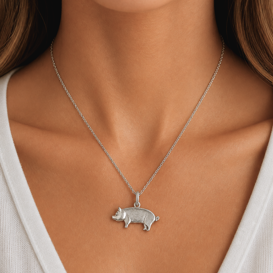 Little Pig Necklace - The Pet Drop