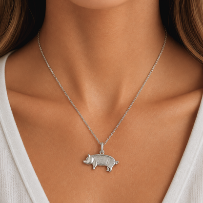 Little Pig Necklace - The Pet Drop